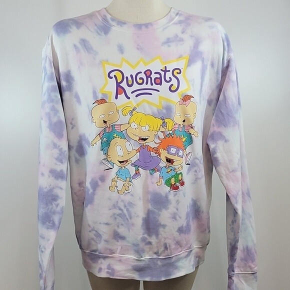 NICKELODEON Rugrats Tie Dyed Sweatshirt size M - Picture 1 of 5